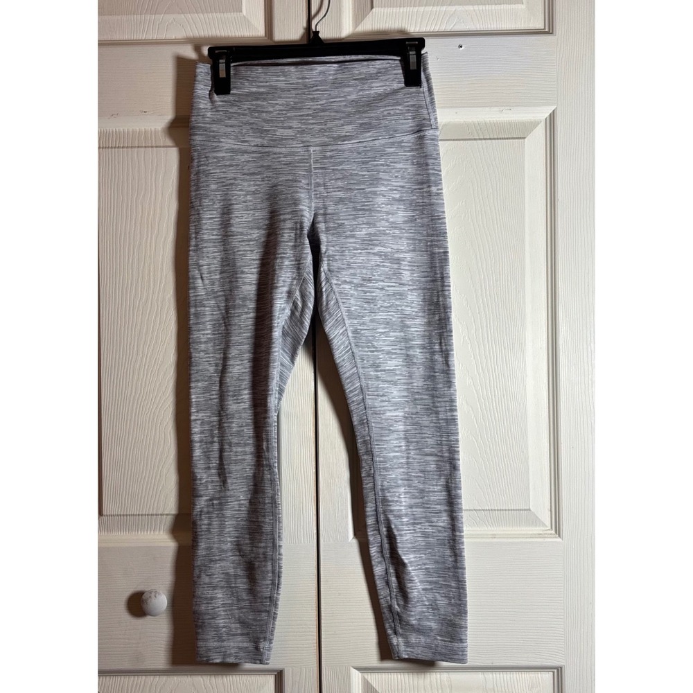 Lululemon Wunder Under High-Rise Leggings Size 8 Space Dye Grey